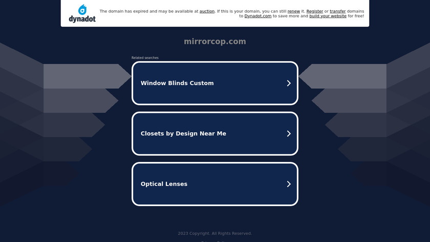 MirrorCop Landing Page