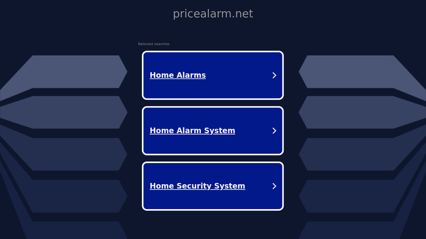 PriceAlarm.net Landing Page