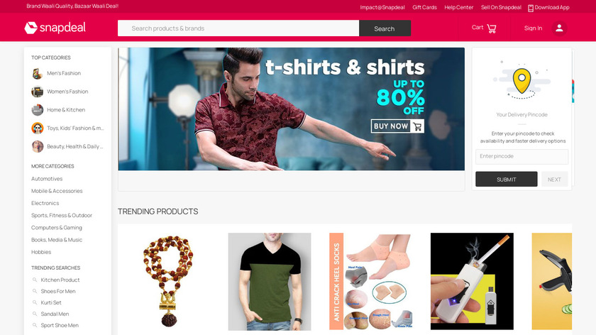 Snapdeal Landing Page