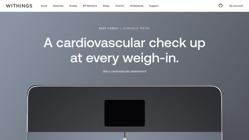 Withings Body Cardio Scale Landing Page