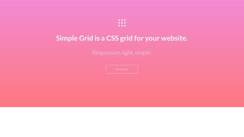 Simple Grid Landing Page