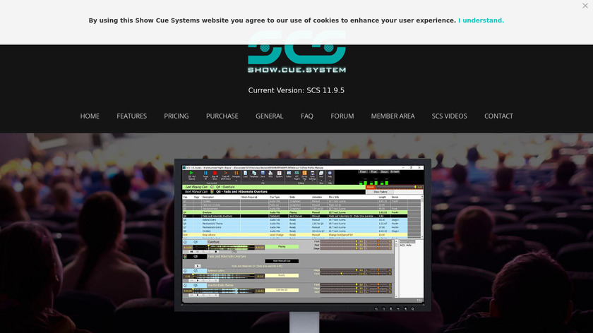 Show Cue System Landing Page
