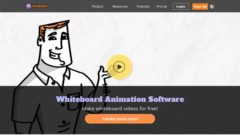 Animaker Whiteboard Landing Page