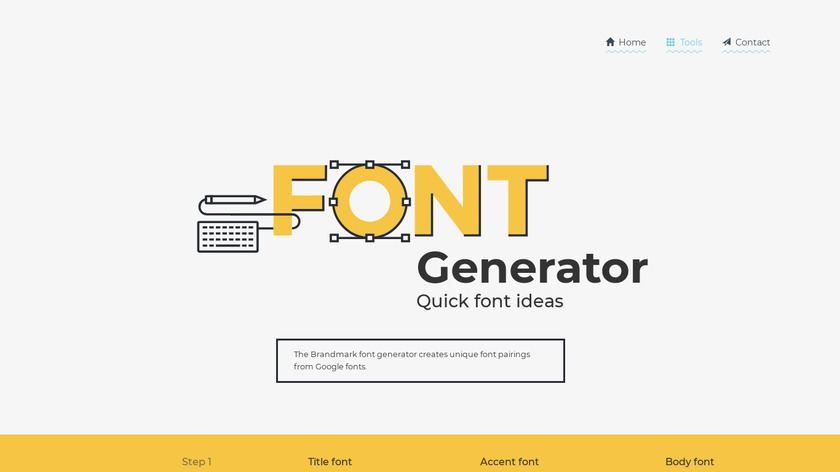 Font Generator Landing Page