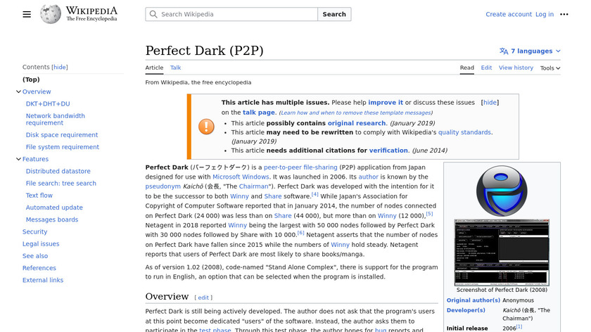 Perfect Dark Landing Page
