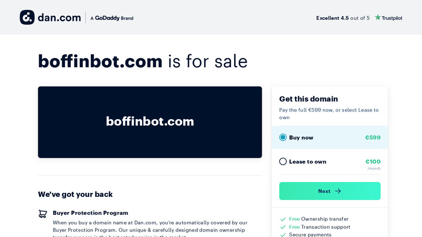 BoffinBot Landing Page