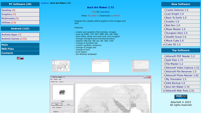 ASCII Art Maker Landing Page