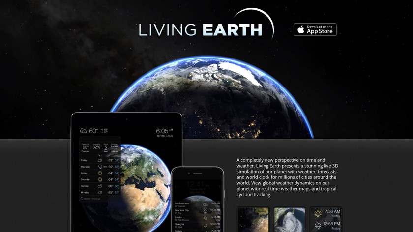 Living Earth Landing Page