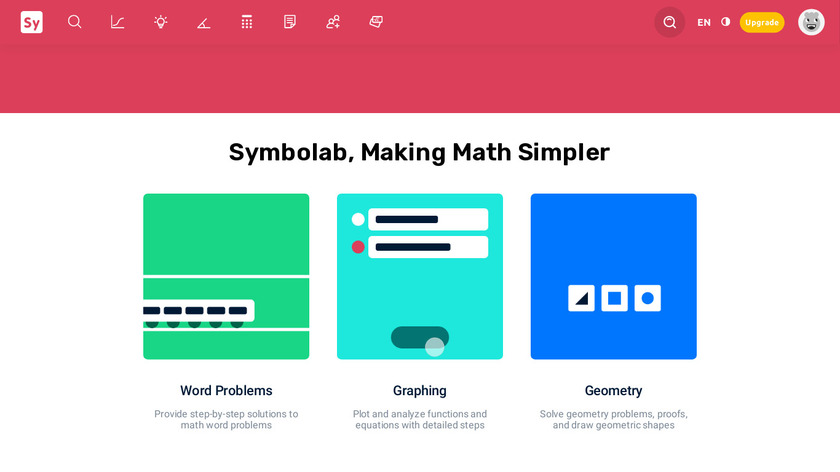 Symbolab Math Solver Landing Page