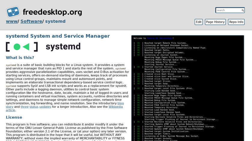 systemd Landing Page