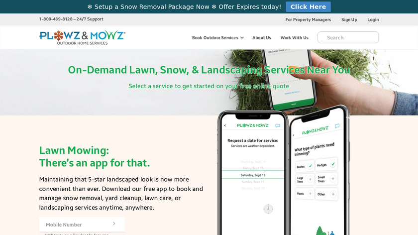 Plowz & Mowz Landing Page