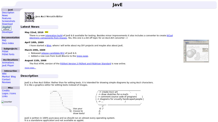 JavE Landing Page