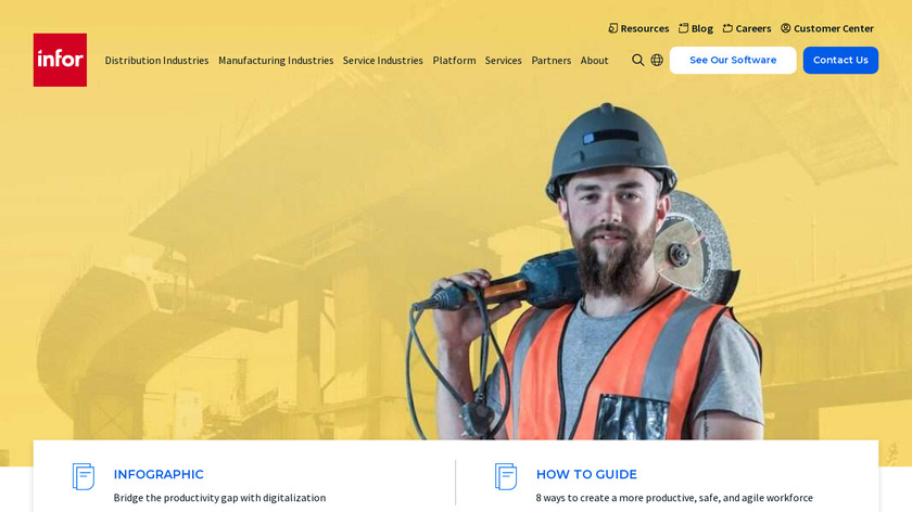 Infor Construction Landing Page