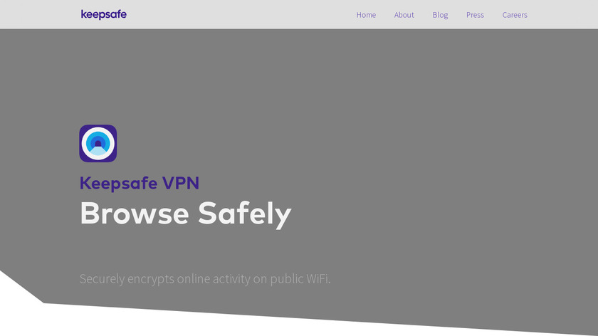 Keepsafe VPN Landing Page