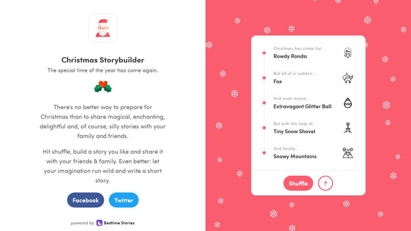 Christmas Storybuilder Landing Page