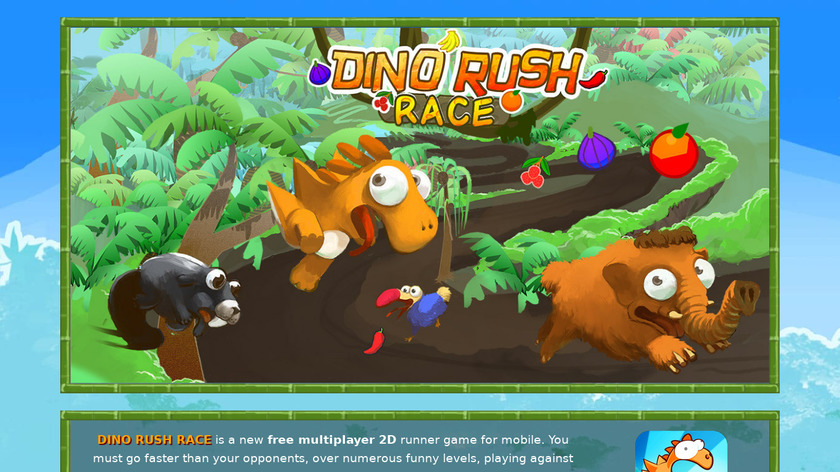 Dino Rush Landing Page