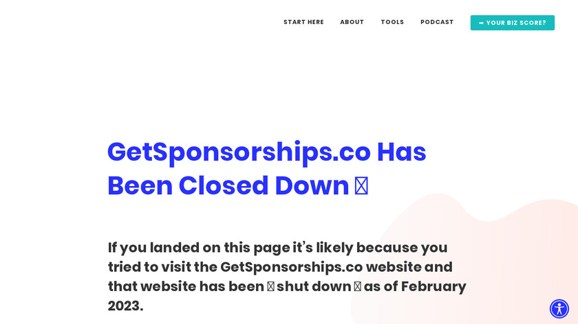 How To Get Sponsorships Landing Page