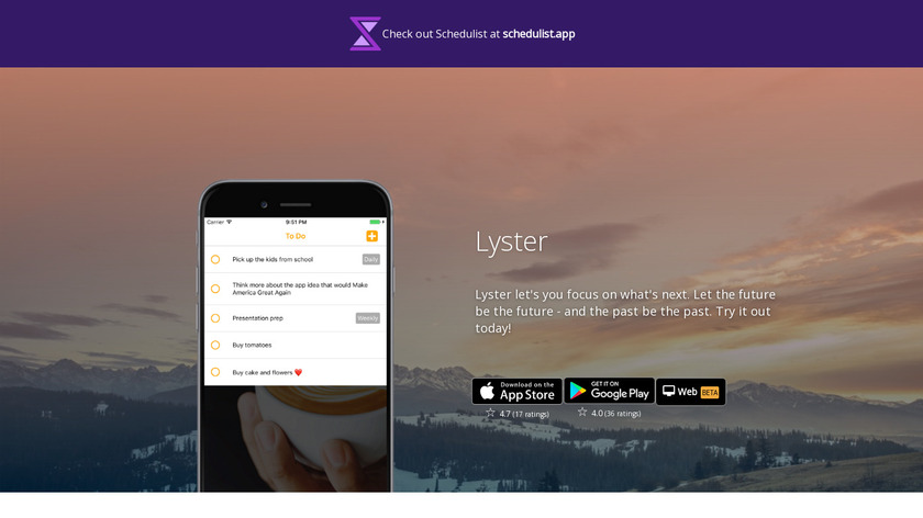 Lyster Landing Page
