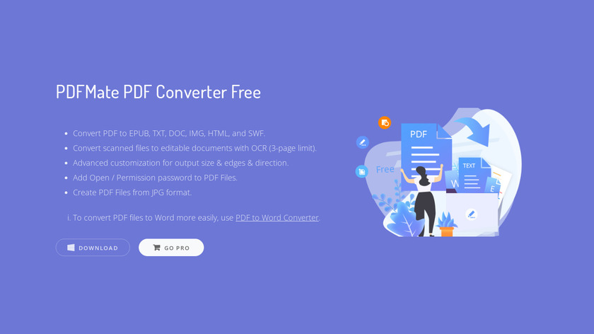 PDFMate PDF Converter Landing Page