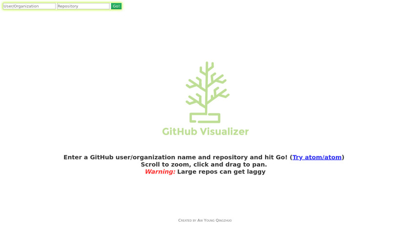GitHub Visualizer Landing Page