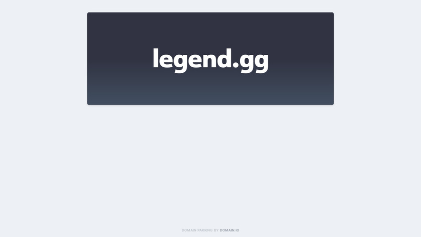 Legend.gg Landing Page