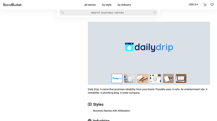 DailyDrip Landing Page
