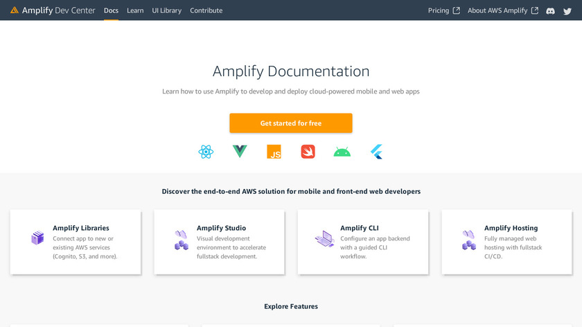 AWS Amplify Landing Page