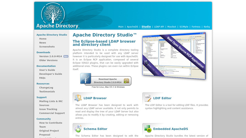 Apache Directory Studio Landing Page