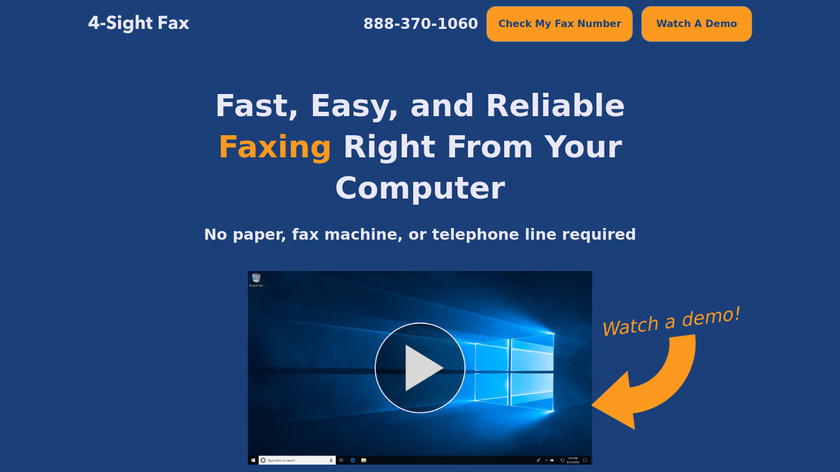 4-Sight FAX Landing Page