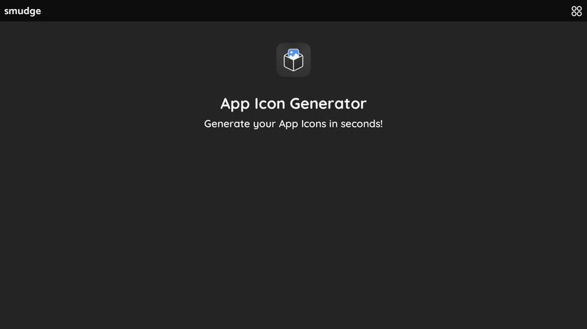 Smudge App Icon Generator Landing Page
