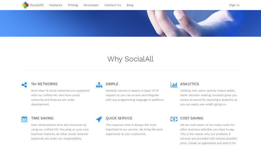 SocialAll Landing Page