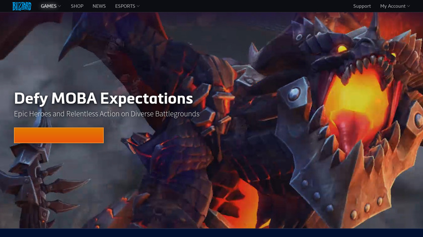 Heroes of the Storm Landing Page