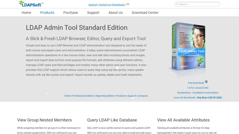 Ldap Admin Tool Landing Page