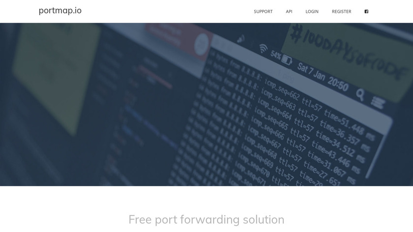 Portmap.io Landing Page