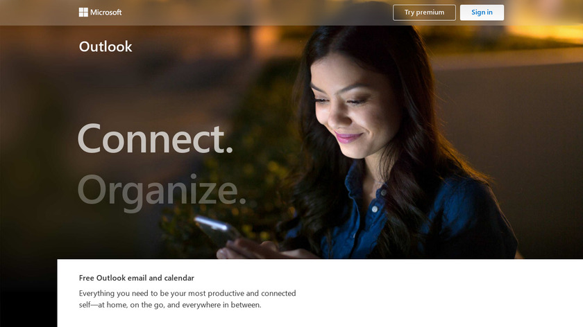 Microsoft Outlook Landing Page
