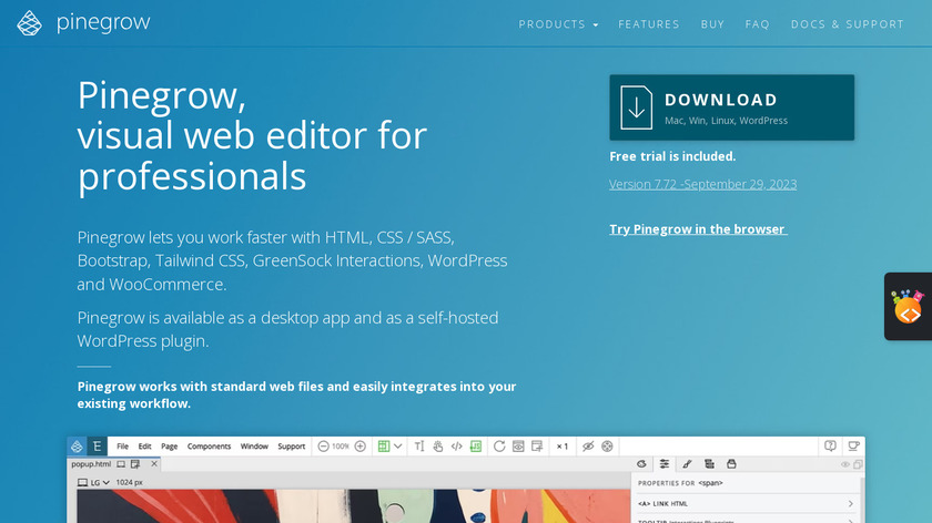 pinegrow web editor bootstrap studio