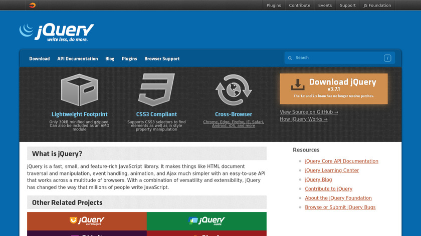 jQuery Landing Page