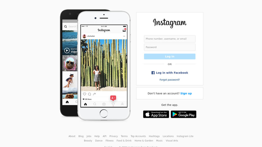 Instagram-Landingpage
