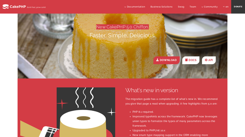 CakePHP Landing Page
