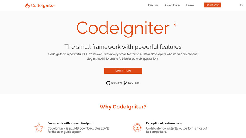 CodeIgniter Landing Page
