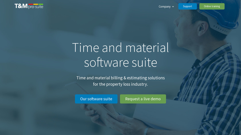 Time and Material Plus Landing Page