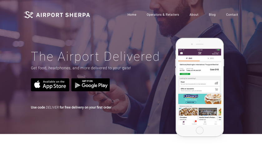 Airport Sherpa Landing Page