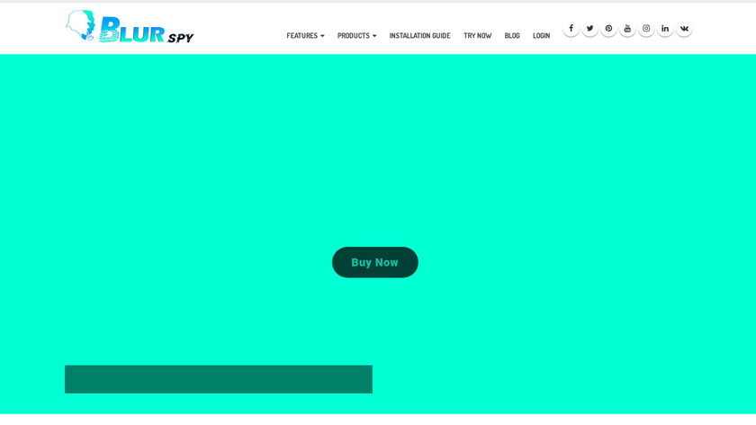 BlurSpy Landing Page