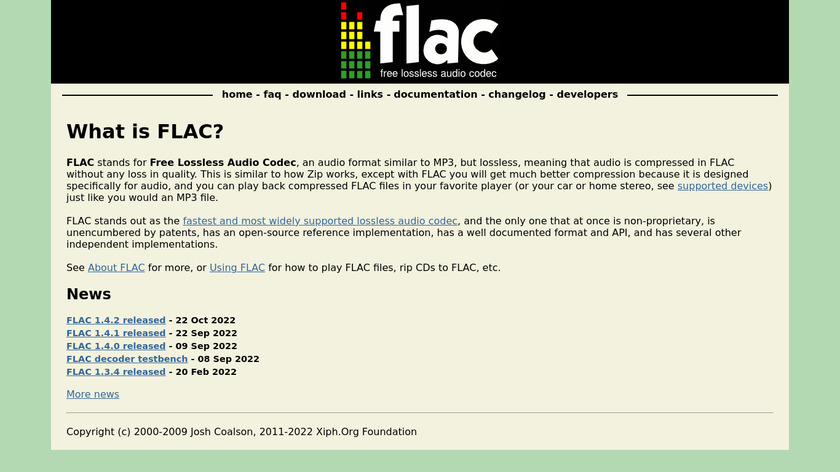 FLAC Landing Page