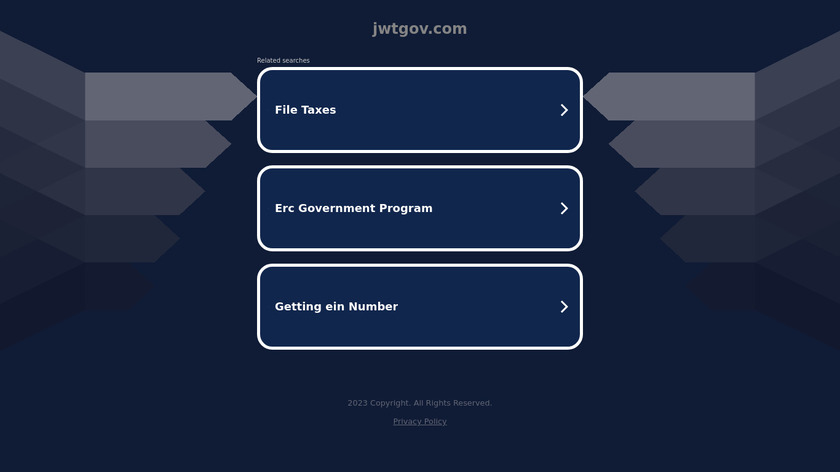 JWTGOV Web Directory Landing Page