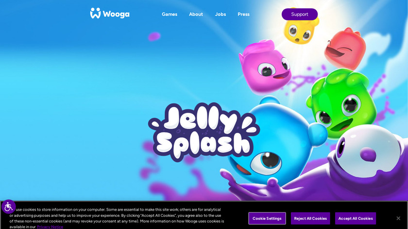 Jelly Splash Landing Page