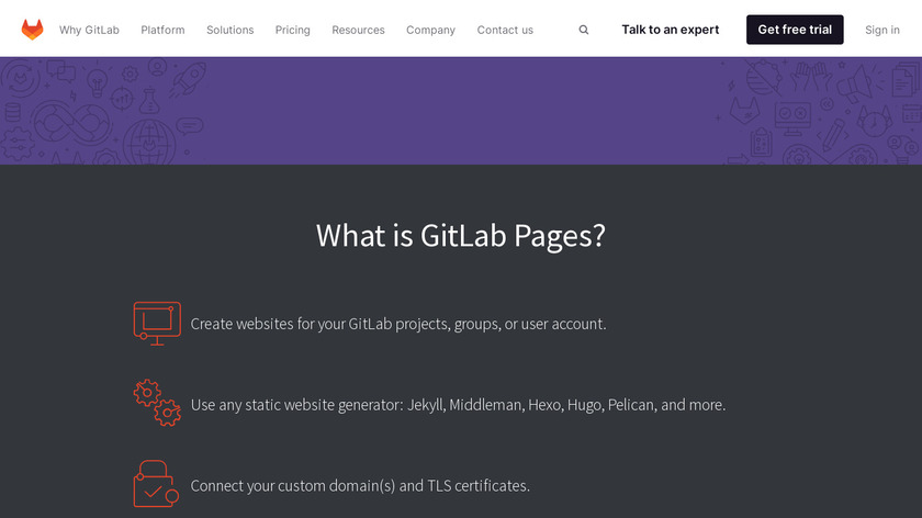 GitLab Pages Landing Page