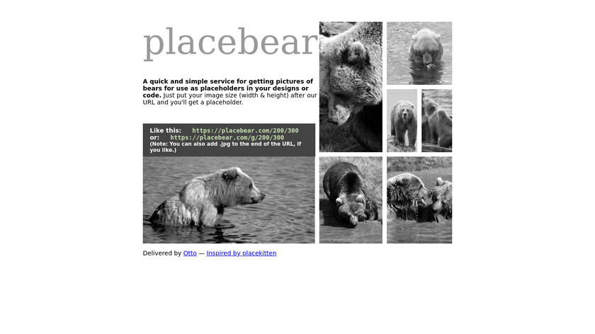 PlaceBear Landing Page