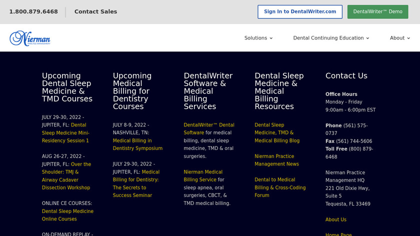 DentalWriter Landing Page