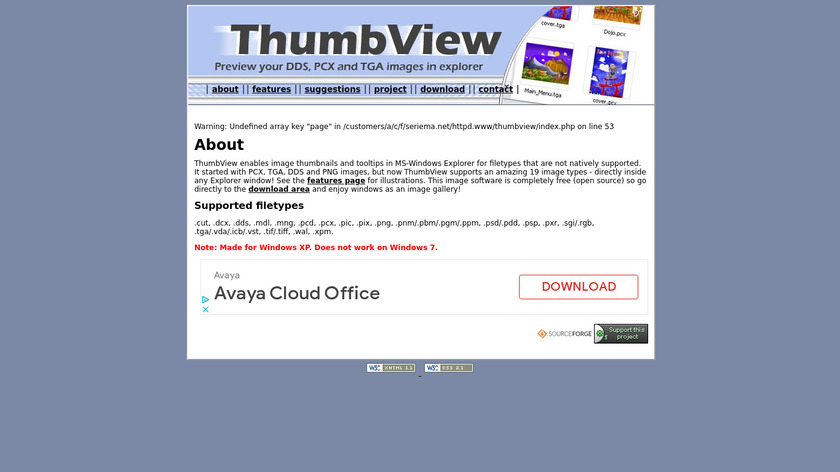 ThumbView Landing Page